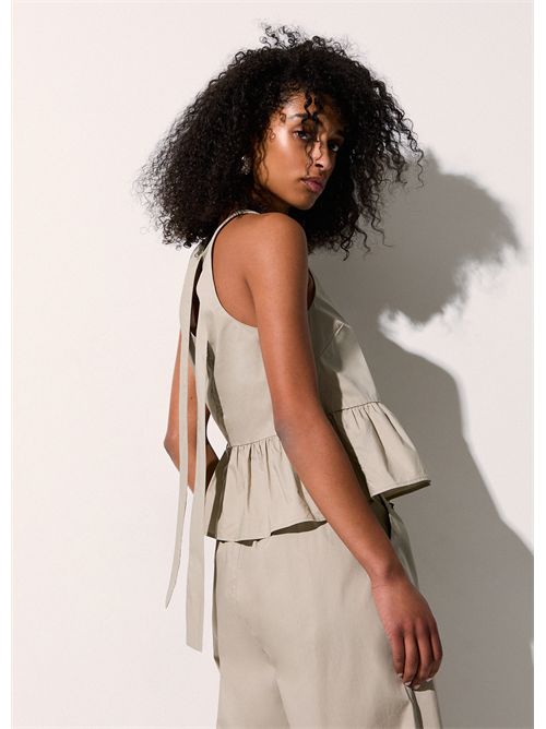 Top in popeline con fiocco LIU JO | WA6365T4853/61107